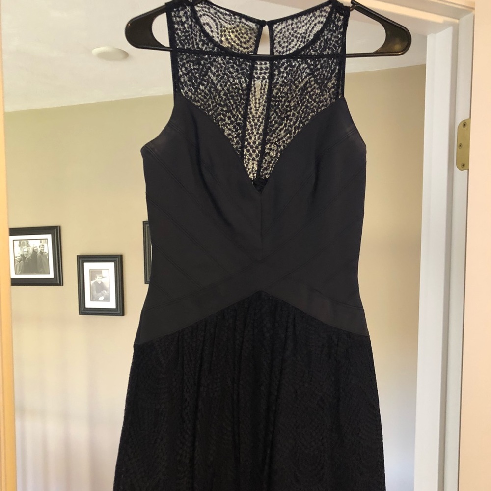 Navy BCBG cocktail dress